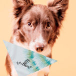 Pet Name Bandana | Padrão | Tye Dye | LEGAL<br><div class="desc">Pequeno ou grande,  este bandana de estimação pode ser usado para cães ou gatos. Mínimo,  moderno e personalizável com o nome OU monograma do seu animal de estimação. Todo texto é personalizável ↣ apenas clique no botão ‘Personalizar’.</div>