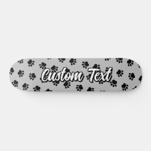 Pet Paws Patterna Skateboard