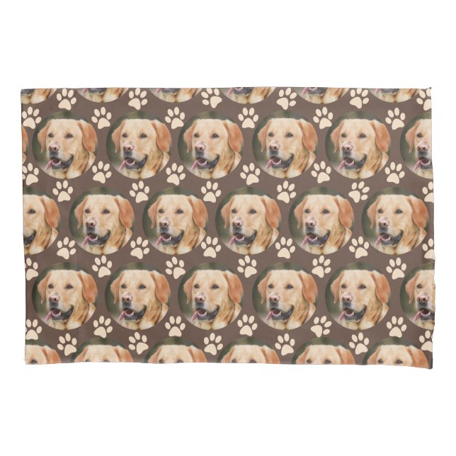 Pet Photo Pattern Personalizado Cão Marrom (Frente)