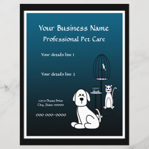 Pet Sitter Borning Business Flyer