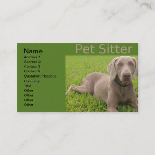 Pet Sitter Cartão de visita