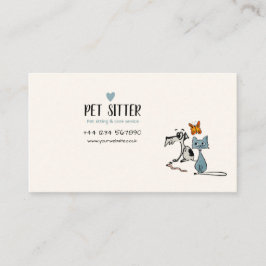 Pet Sitter Cartão de visita