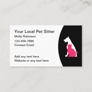 Pet Sitter Novas Cartões de visitas Simples