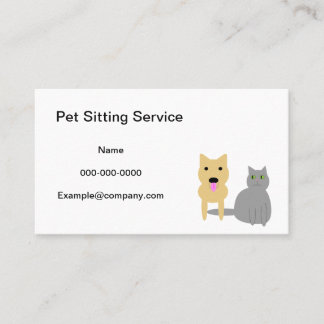 Pet Sitting Service cartão de visita