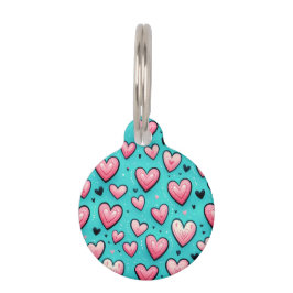Pet Tag Amor de Algodão Doce (personalizado)