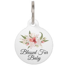 Bebê de Pelúcia Abençoado com Desenho Floral em Aq