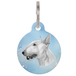 Pet Tag Desenho de lápis Bull Terrier