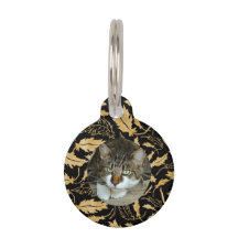 Folha de Ouro Falso Personalizada no Gato Preto