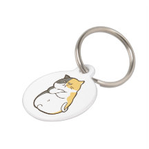 Gato Calico Gordinho - Adesivo Kawaii