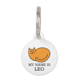 Pet Tag Ginger Cat