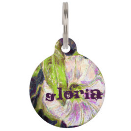 Pet Tag Glória da Manhã Selvagem por Alexandra Cook