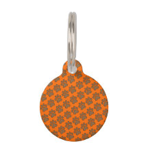 Impressão de Pata Laranja Vibrante