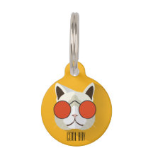 Legal Funny Orange Pop Art Nome do Gato