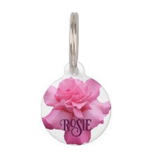 Nome de gato rosa rosa floral rosie personalizável