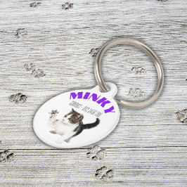 Pet Tag Nome de Pet Personalizado com Imagem |