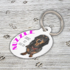 Pet Tag Nome de Pet Personalizado com Imagem |