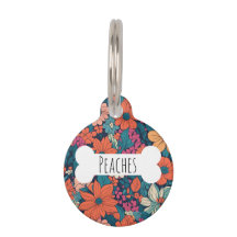 Pet Personalizado Botânico Bright Daisy Floral Pet