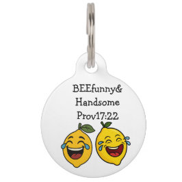 Pet Tag pulseira de identificação de cachorro limão feliz