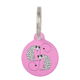Pet Tag Pulseira de identificação para cães dálmatas