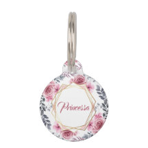 Quadro geométrico Dourado, cor-de-rosa, floreado