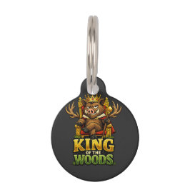Pet Tag Roi de la Forêt