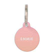 Verão Rosa Laranja Ombre Nome Personalizado