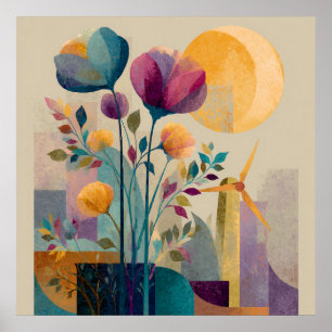 Petais de vento - Poster Solarpunk