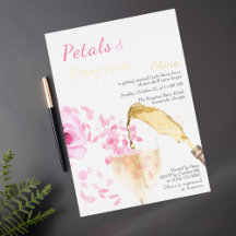 Petais e Chá de panela Rosa Prosecco