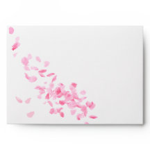 Petais e Envelope do Chá de panela Rosa Prosecco