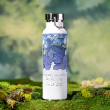 Pétalas de Hortênsia Azul Casamento Nomes Personal