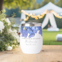 Pétalas de Hortênsia Azul Casamento Nomes Personal