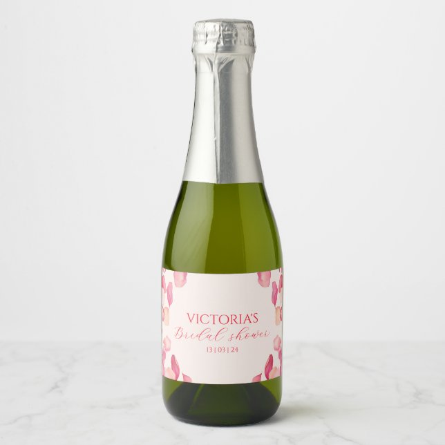 Pétalas de Rosa Rosa Choque Chá de Noiva  (Frente)
