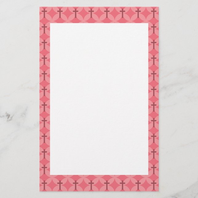 Pétalas e artigos de papelaria das cruzes (Frente)