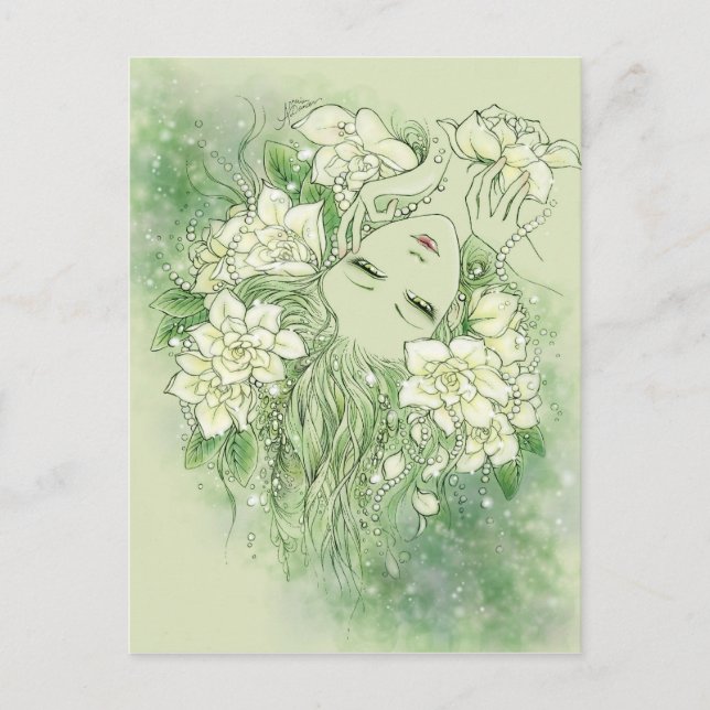 Pétalas e cartão das pérolas (Frente)