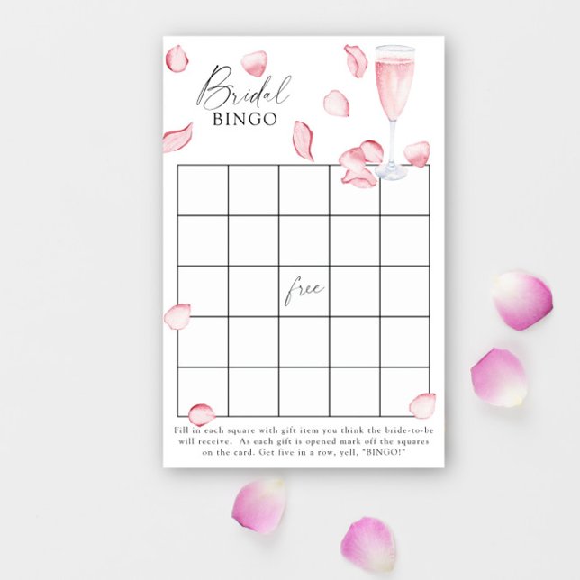 pétalas e prosecco - Jogo de bingo para chá de noi (Criador carregado)