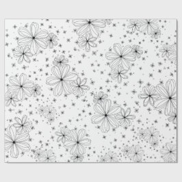 Pétalas Flutuantes – Papel de Embrulho Colorível