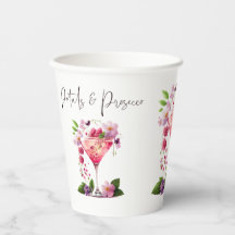 Pétalas & Prosecco Bege Rosa Floral Chá de Noiva 