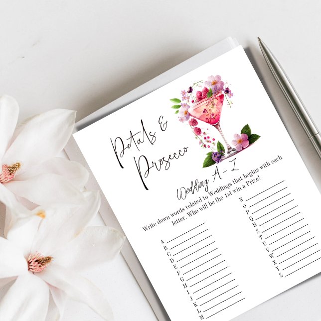 Petals Prosecco - Jogo de Casamento do Chá de pane (Criador carregado)