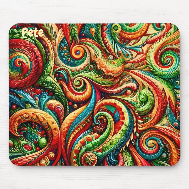 PETE ~ Padrão de Aniversário Selvagem ~ Mousepad (Frente)