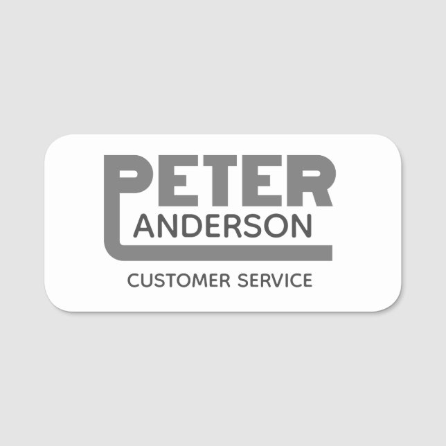 Peter Nome de etiqueta (Frente)