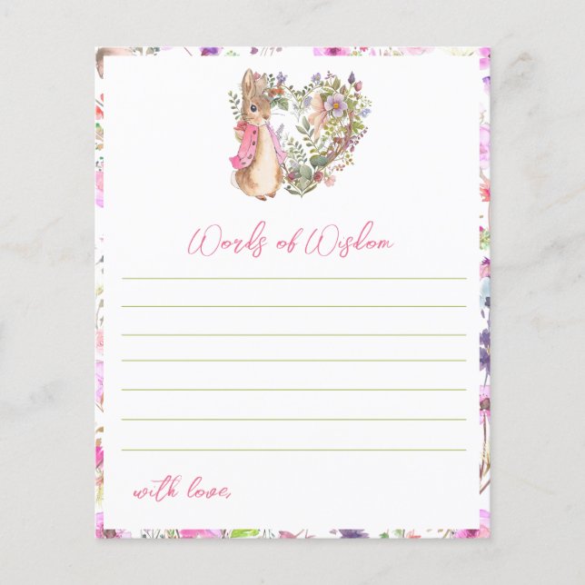 Peter, o jogo de Chá de fraldas de Garota Floral R (Frente)