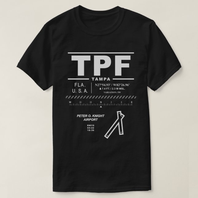 Peter O. Knight Airport TPF T-Shirt (Frente do Design)