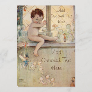 Peter Pan na janela com fadas - Convite