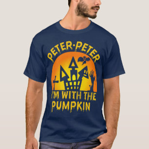 peter peter, estou com a design de camisa de abóbo