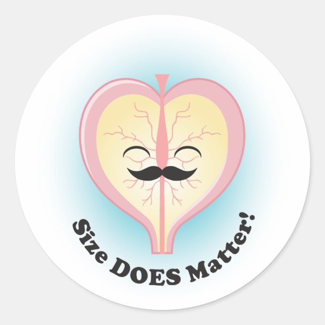 Peter Prostate "O Tamanho É Importante!" Adesivos (Frente)