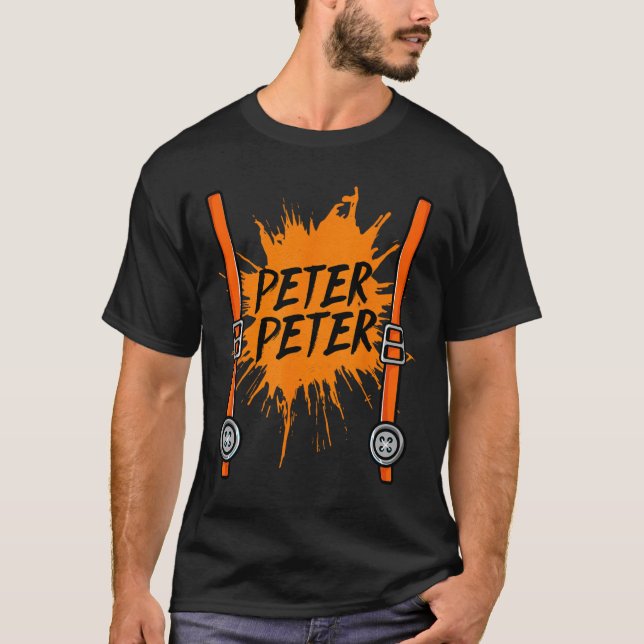 Peter Pumpkin Comendo Costume Men T-Shirt (Frente)