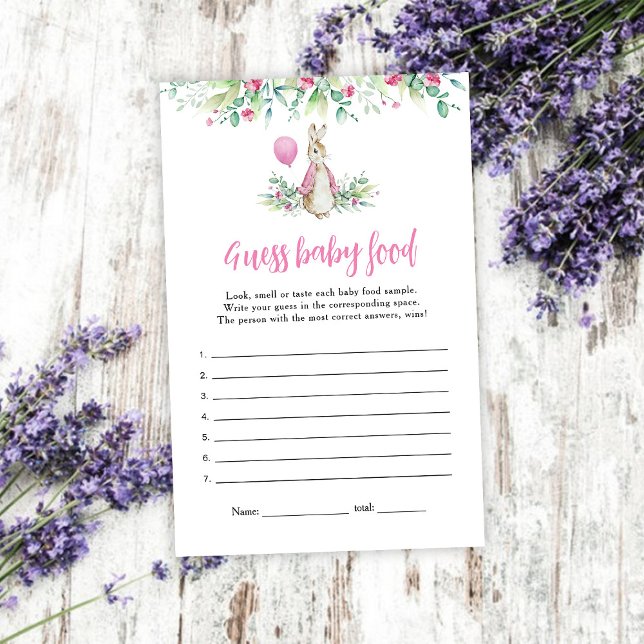 Peter Rabbit adivinha jogo de comida (Criador carregado)