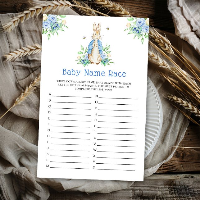 Peter Rabbit Baby Name Race game (Criador carregado)