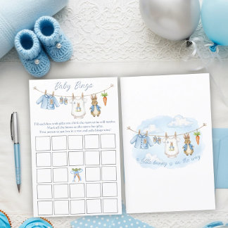 Peter Rabbit Baby Shower Baby Bingo Game