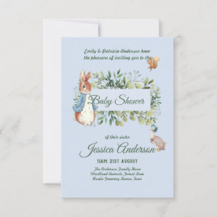 Peter Rabbit BABY SHOWER convites Menino ou Menina